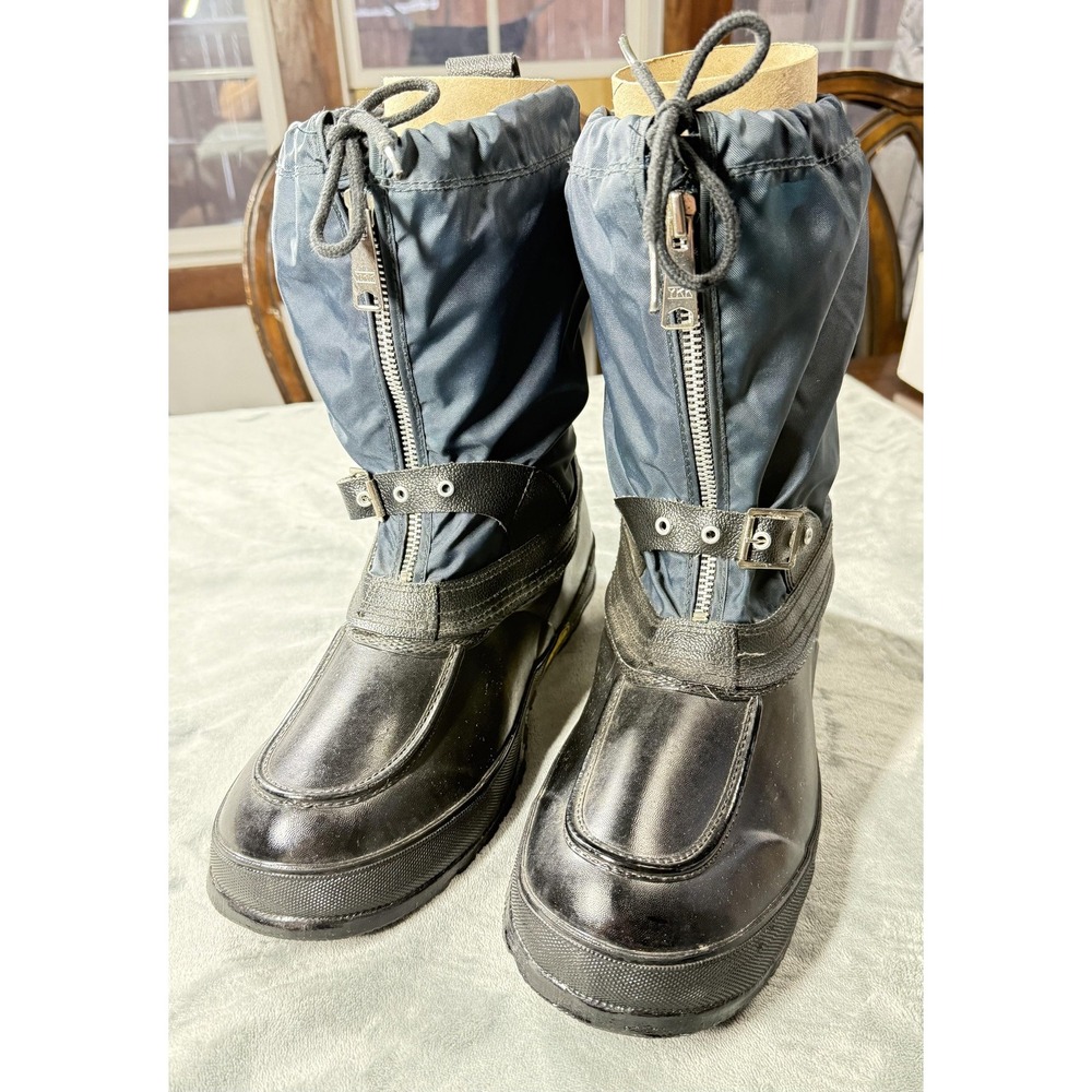 Explorers Boots Mens Size 13 Black Nylon Insulated Winter Snow Steel Shank